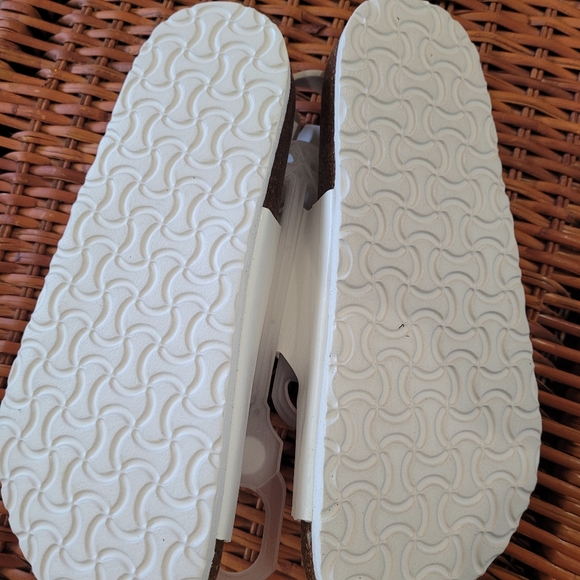 White Double-Buckle Slingback Sandal - Picture 3 of 5